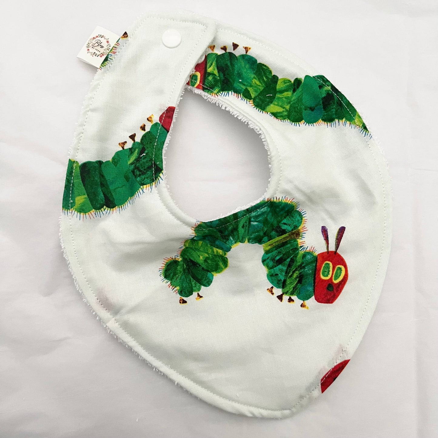 Hungry caterpillar dribble bib