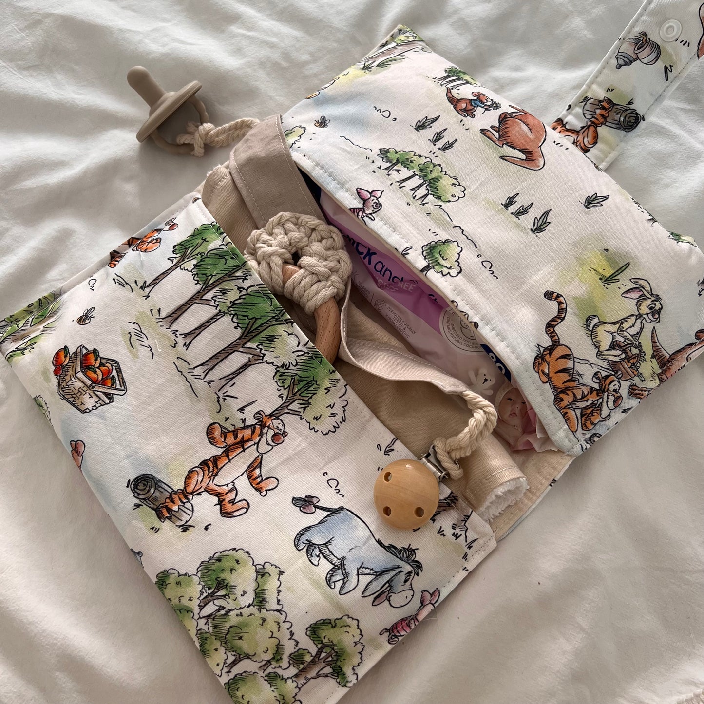 Winnie picnic nappy clutch