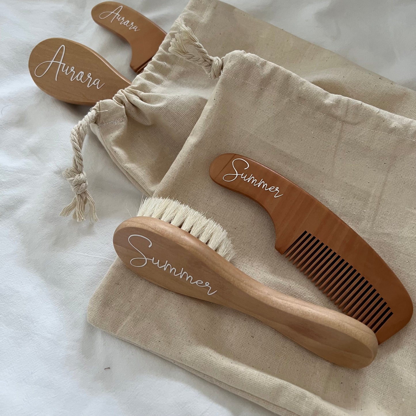 Personalised hair brush and comb