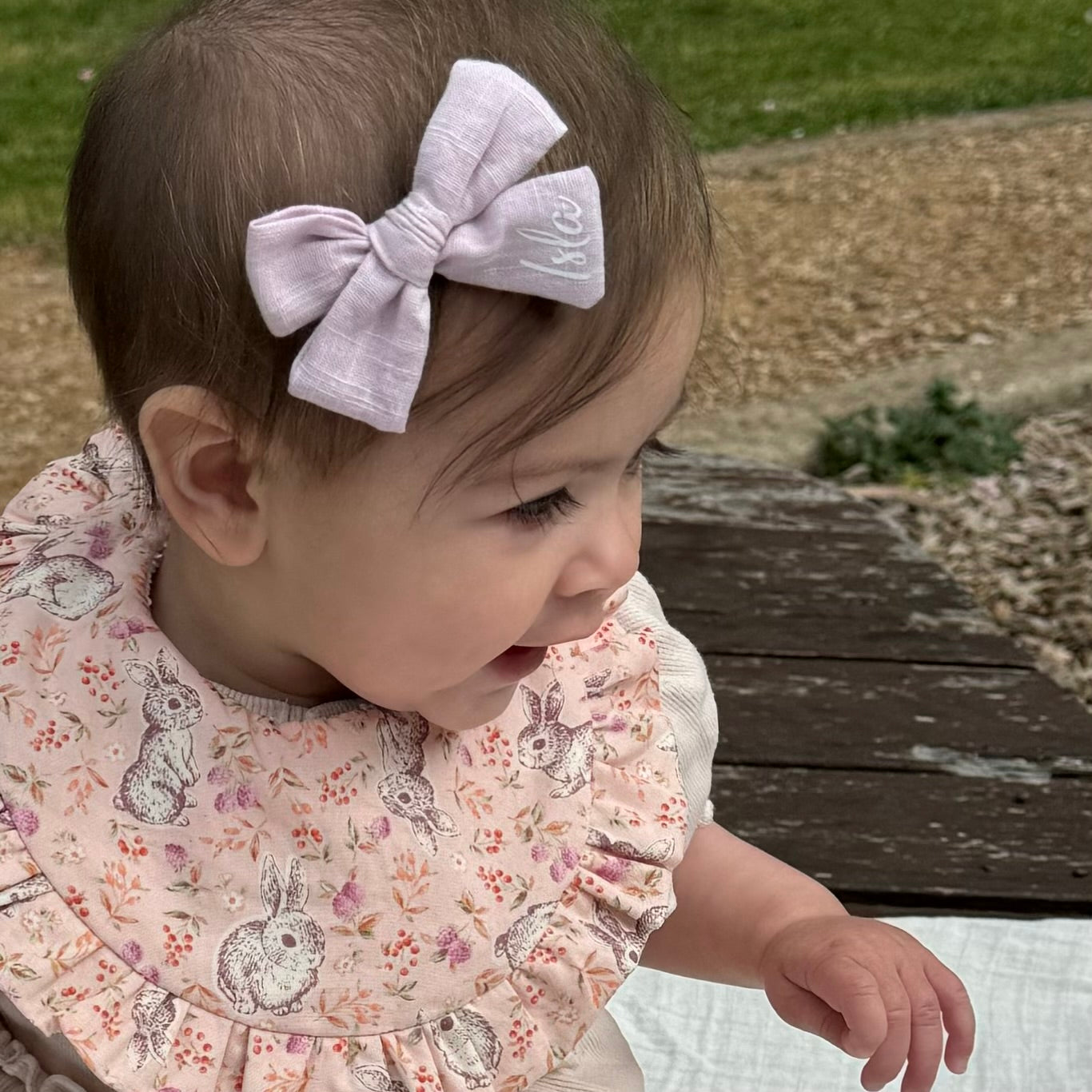 Little Bunny Ruffle bib